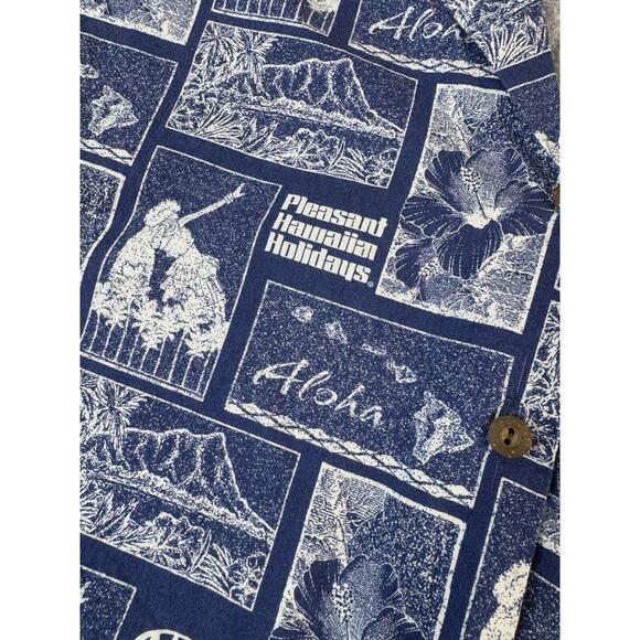 VTG Hilo Hattie‎ Mens Aloha Hawaiian Shirt SZ M AAA Hawaiian Holidays Vacation - Picture 5 of 15